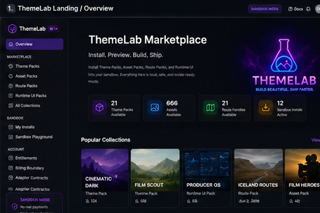 ThemeLab Landing / Overview